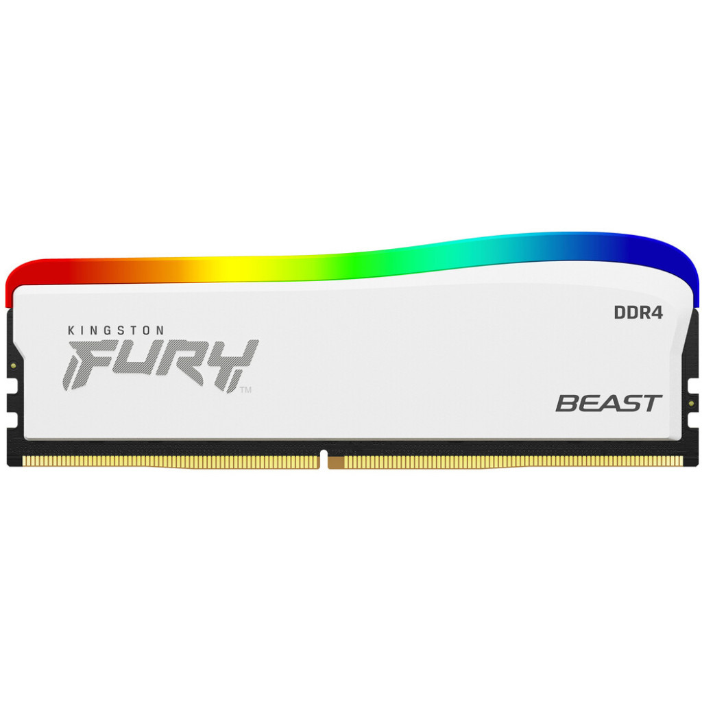 Модуль пам'яті для комп'ютера DDR4 8GB 3200 MHz Beast White RGB SE Kingston Fury (ex.HyperX) (KF432C16BWA/8)