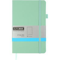 Notebook Buromax Etalon 125x195 mm 96 sheets in a dot cover made of artificial leather Mint (BM.291360-38)