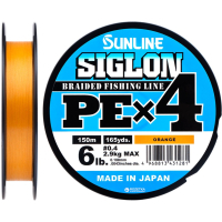 Cord Sunline Siglon PE n4 150m 0.4/0.108mm 6lb/2.9kg Orange (1658.09.28)