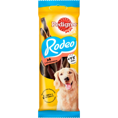 Ласощі для собак Pedigree Rodeo для чищення зубів 70 г (4008429090110/5998749170205)