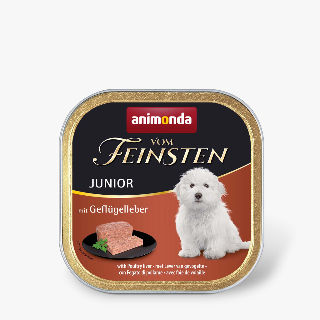 Консерви для собак Animonda Vom Feinsten Junior with Poultry liver 150 г (4017721826570) Консерви для собак Animonda Vom Feinsten Junior with Poultry liver 150 г (4017721826570)