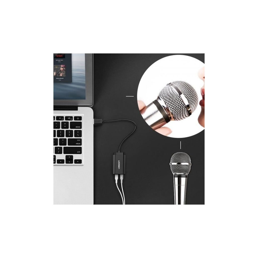 Звукова плата UGREEN US205 black (30724)