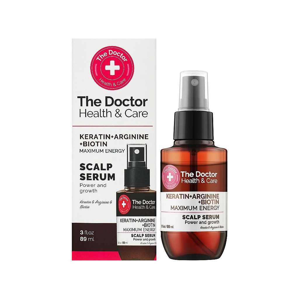 Сироватка для волосся The Doctor Health & Care Keratin + Arginine + Biotin Максимум енергії 89 мл (8588009351023)