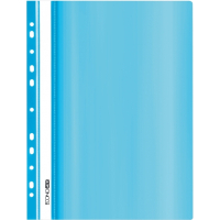 Economix A4 quick-stitch folder with perforation, texture "gloss", pastel blue (E31510-82)