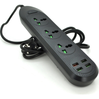 Network power filter Voltronic TV-T16, 4x, 3*USB Black (TV-T16-Black)