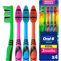 Toothbrush Oral-B Colors Medium hardness 4 pcs. (8001090675521)