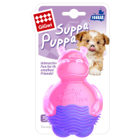 Dog toy GiGwi Suppa Puppa Hippo with squeaker 9 cm pink (75006)