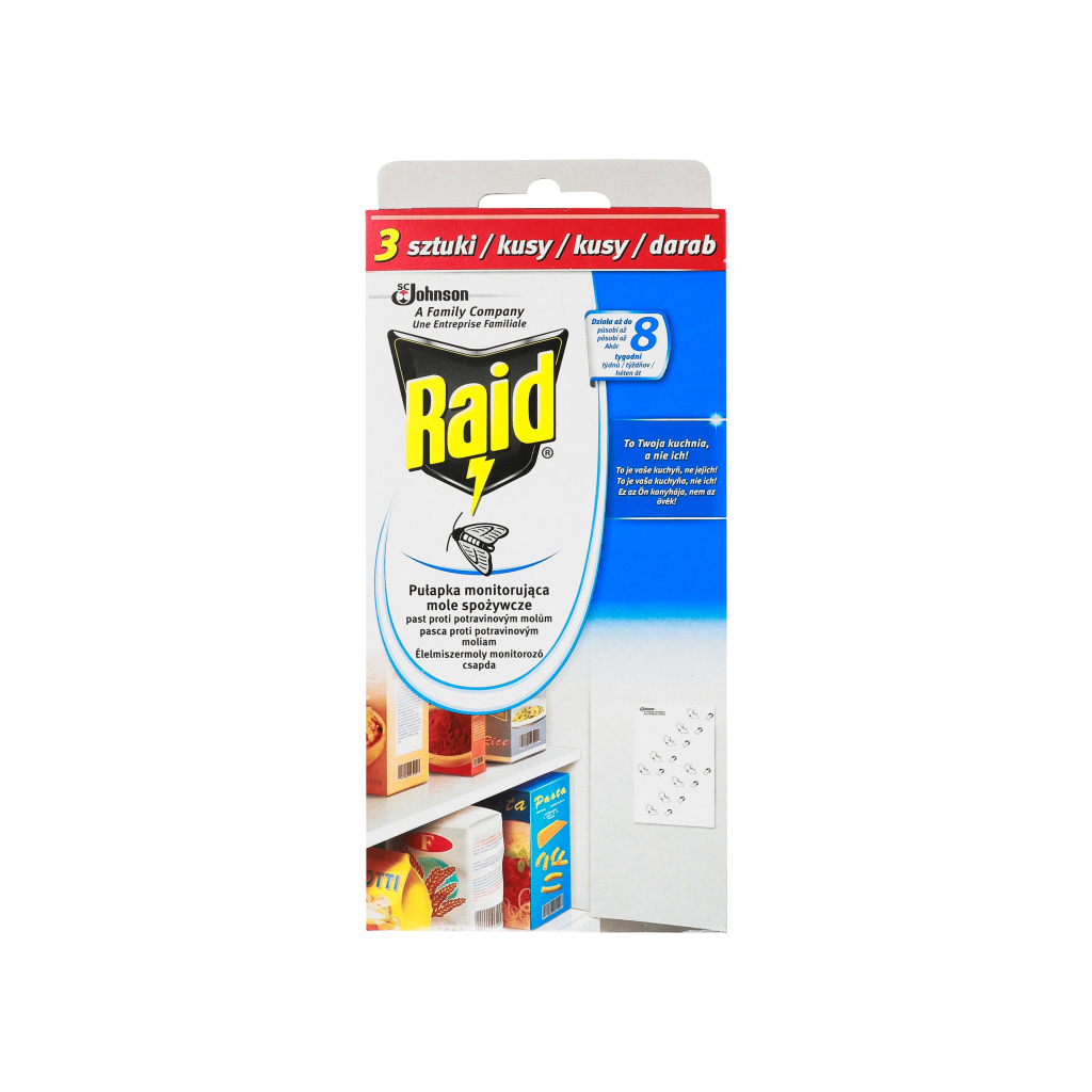 Подушечки від молі Raid Стікери від харчової молі 3 шт. (5000204082289)
