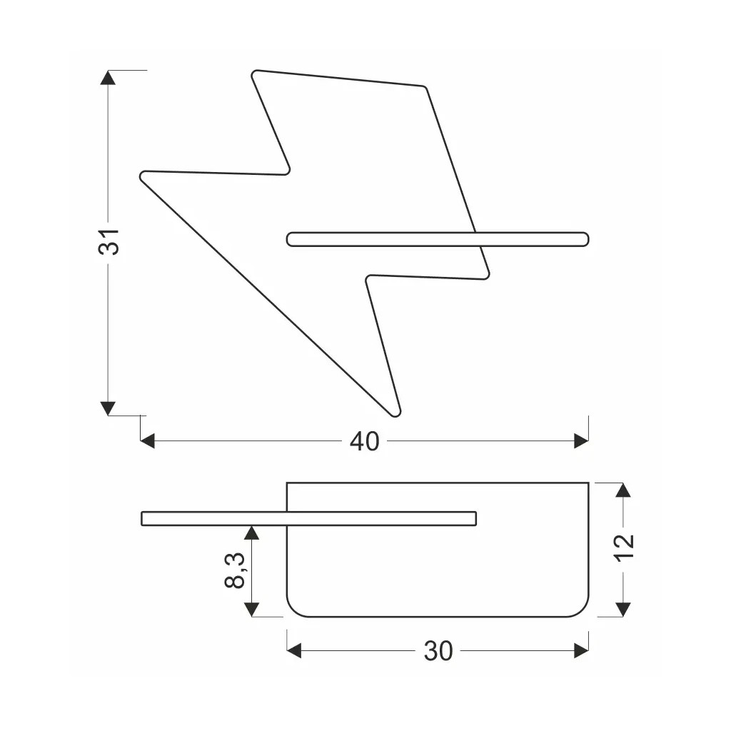 Світильник Candellux LIGHTNING (21-19547) Світильник Candellux LIGHTNING (21-19547)