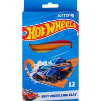 Пластилін Kite Hot Wheels восковий, 12 кольорів, 200 г (HW23-086)
