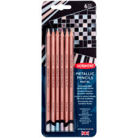 Colored pencils Derwent Metallic PASTEL, 6 colors (5028252598620)