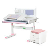 ErgoKids desk (S) TH-325 (desk + bedside table) (TH-325 + BD C3_PINK)