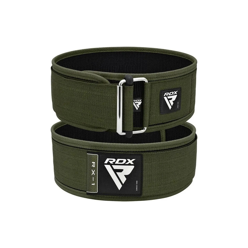 Атлетичний пояс RDX RX1 Weight Lifting Belt Army Green M (WBS-RX1AG-M) Атлетичний пояс RDX RX1 Weight Lifting Belt Army Green M (WBS-RX1AG-M)