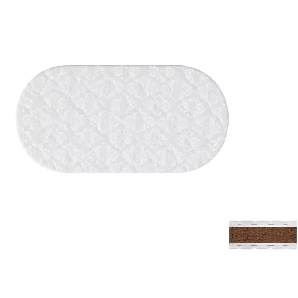 Матрац для дитячого ліжечка Ingvart Smart Bed Oval кокос, 60х120 см (2100085000006)