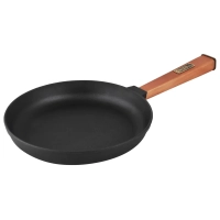 Brizoll Optima cast iron frying pan with handle and glass cover 280x40 mm (O2840-P-C)