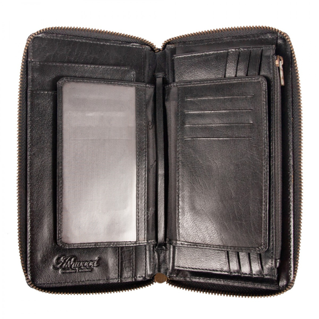 Портмоне Ashwood Дорожнє TW01 Black (TW01 BLACK)