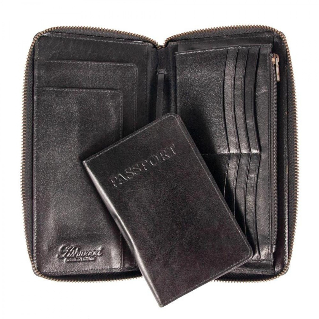 Портмоне Ashwood Дорожнє TW01 Black (TW01 BLACK)