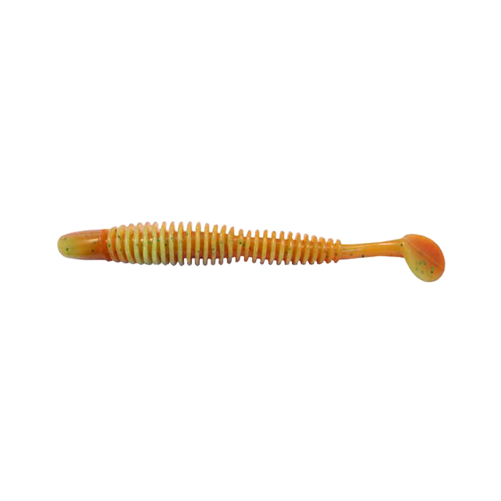 Силікон рибальський Reins Bubbling Shad 4" 308 Marble Chart Orange (6 шт/уп.) (1552.02.75)