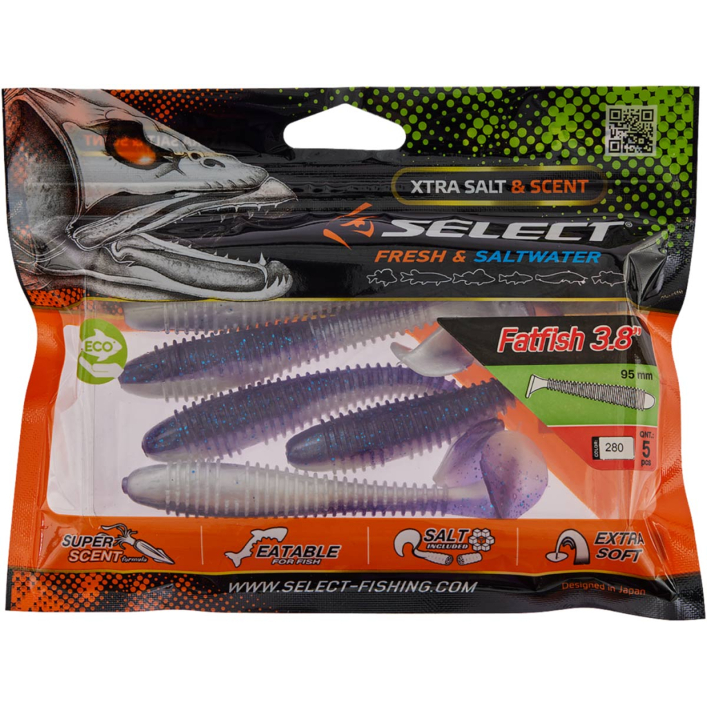 Силікон рибальський Select FatFish 3.8" 280 (5 шт/уп) (1870.72.09)