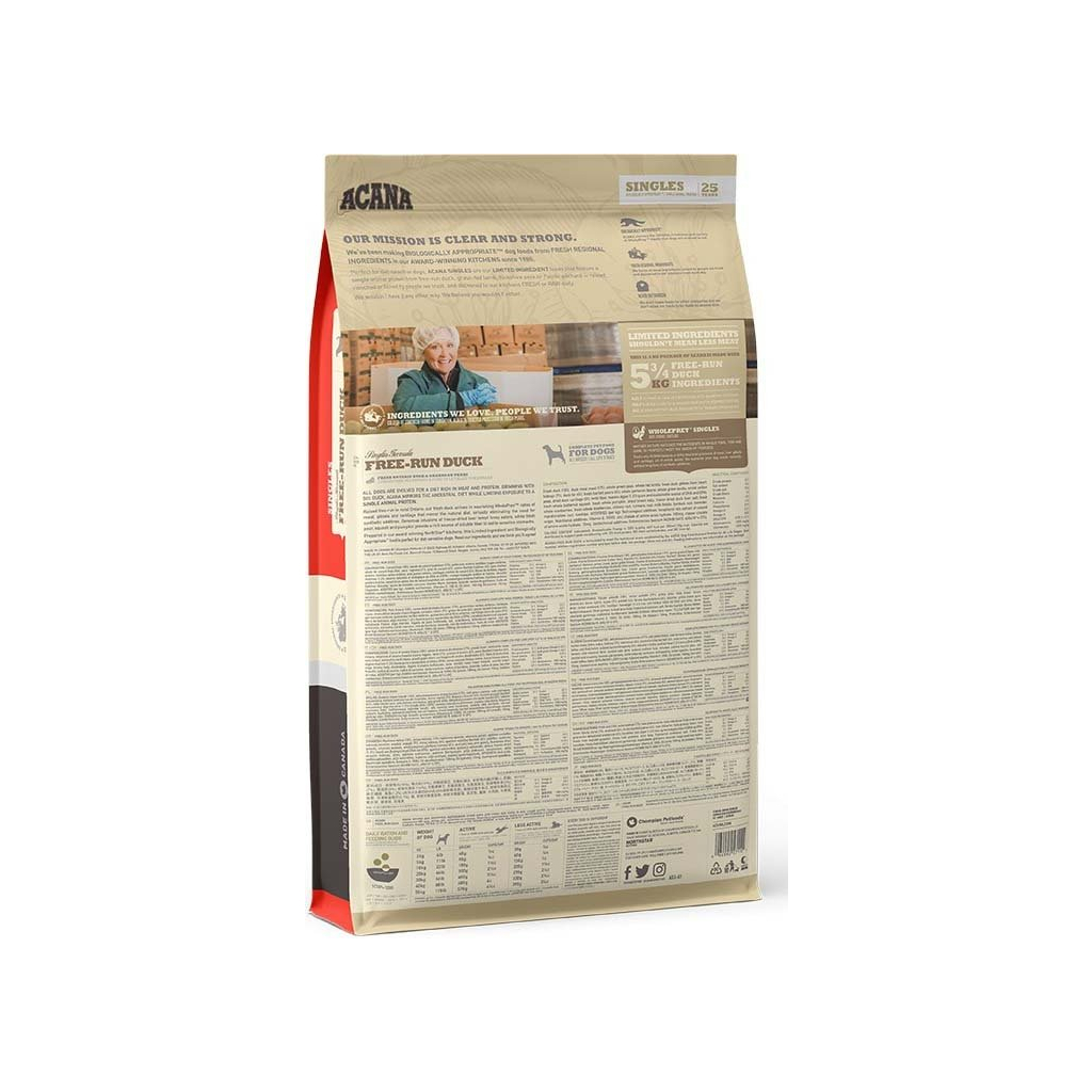 Сухий корм для собак ACANA Free-Run Duck 11.4 кг (0064992571122)