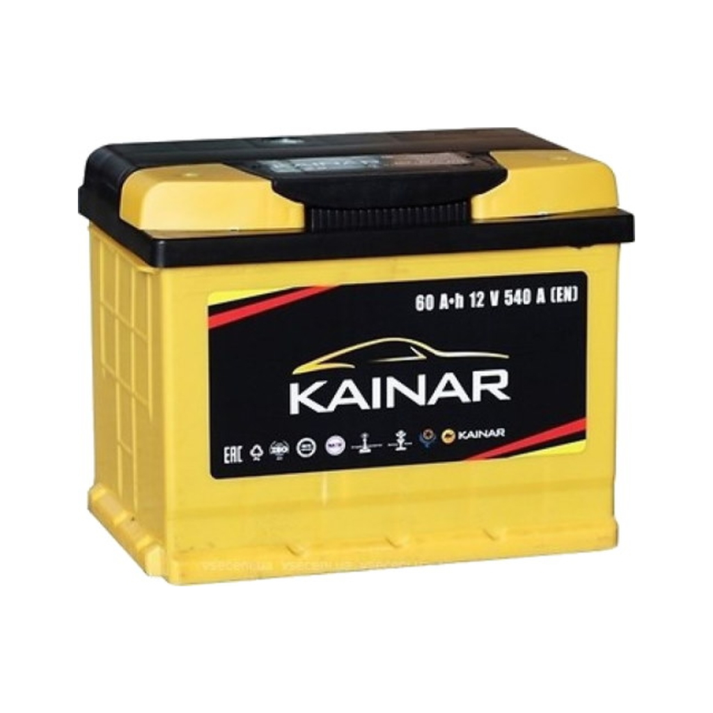 Акумулятор автомобільний KAINAR STANDART 60Ah Ев (-/+) (550EN) (060 260)