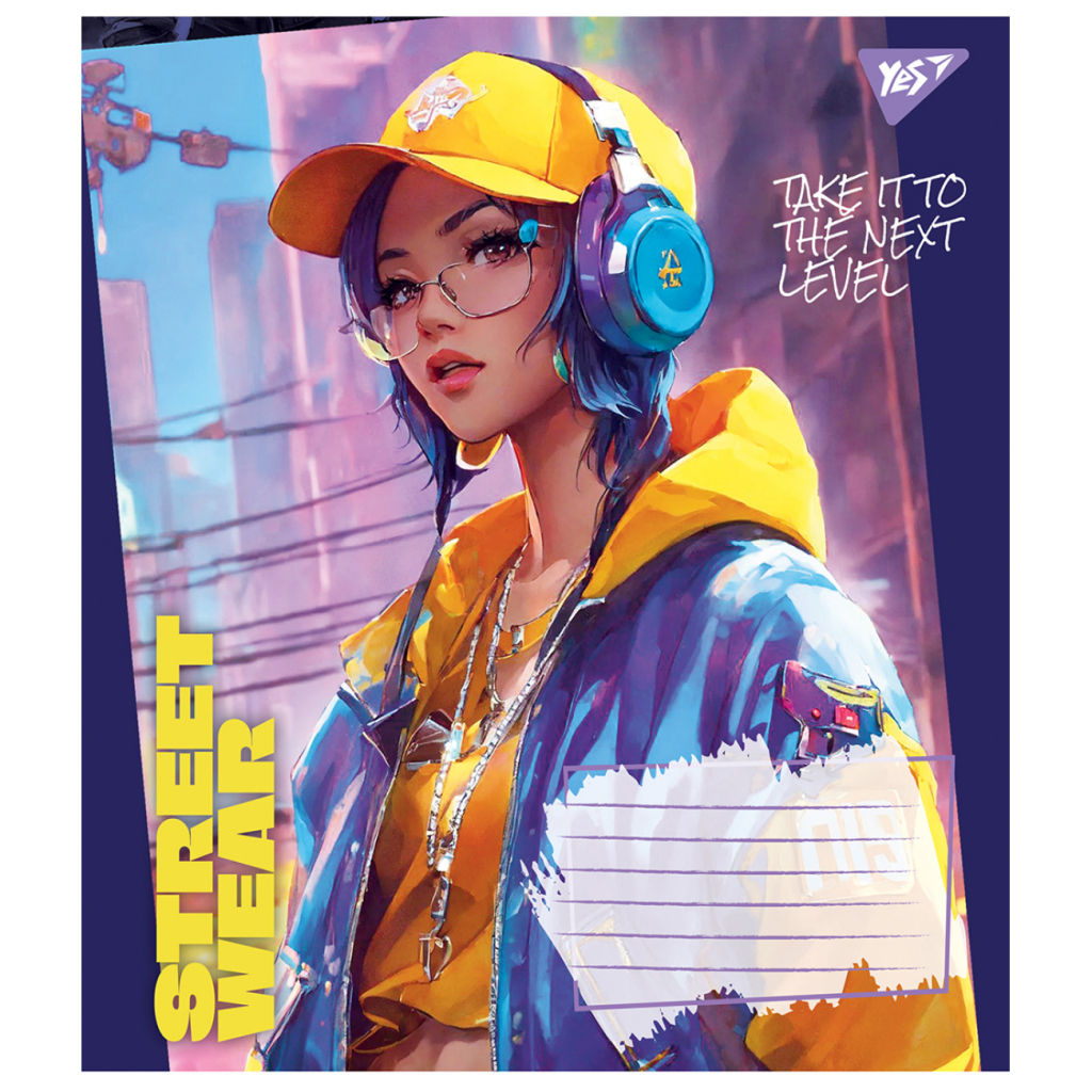 Зошит Yes Street wear А5 36 аркушів клітинка (767071) Зошит Yes Street wear А5 36 аркушів клітинка (767071)