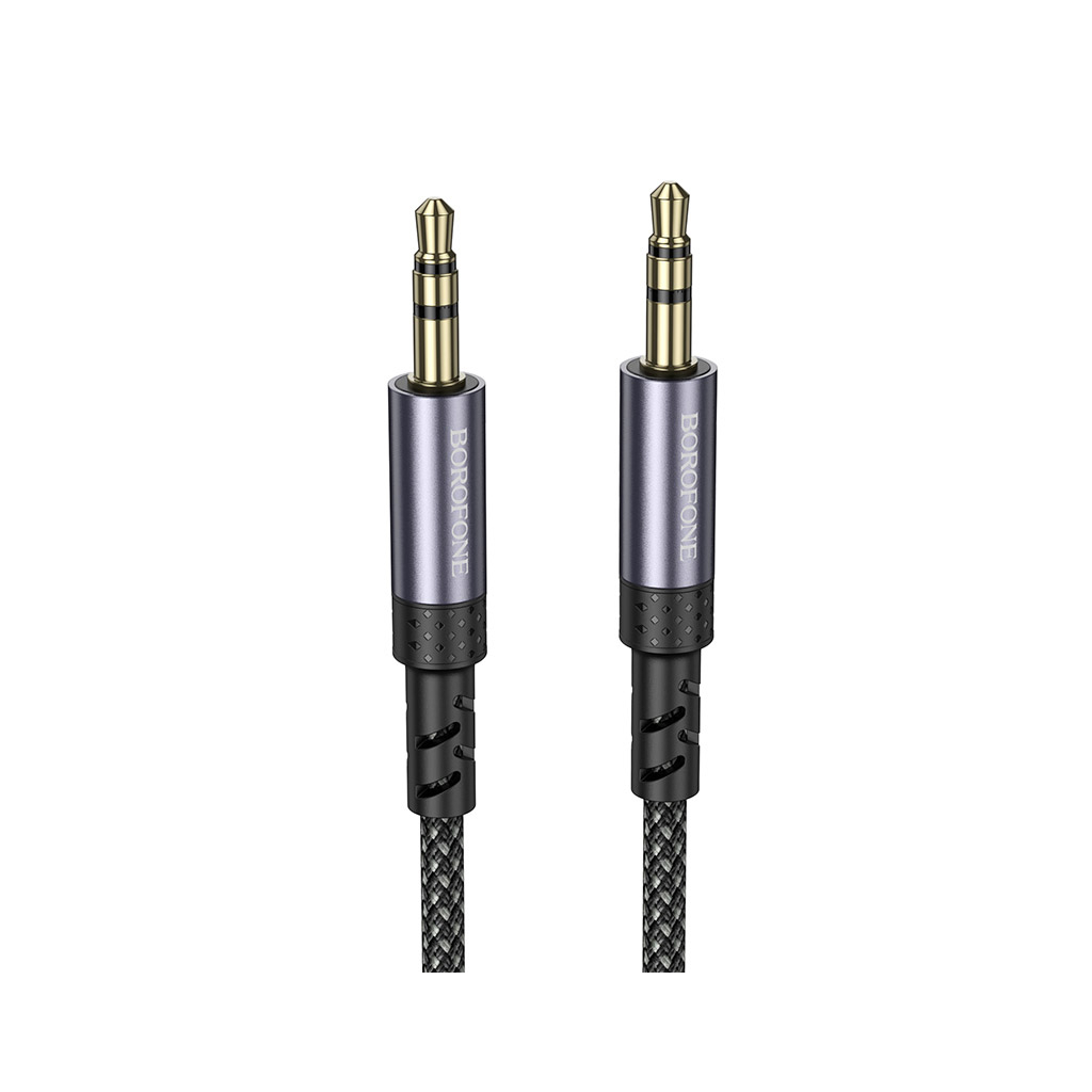 Кабель мультимедійний 3.5mm M to 3.5mm M grey BOROFONE (6941991118968)