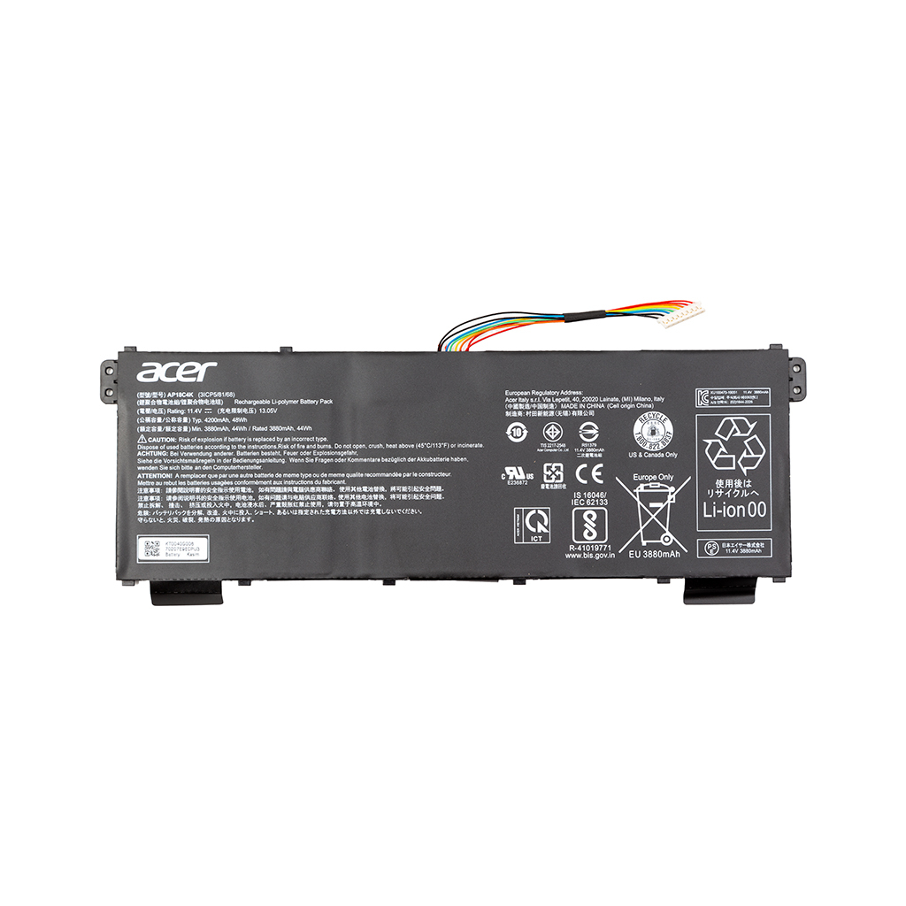 Акумулятор до ноутбука ACER Aspire 5 A515-43G (AP18C4K) 11.55V 4350mAh PowerPlant (NB410729)