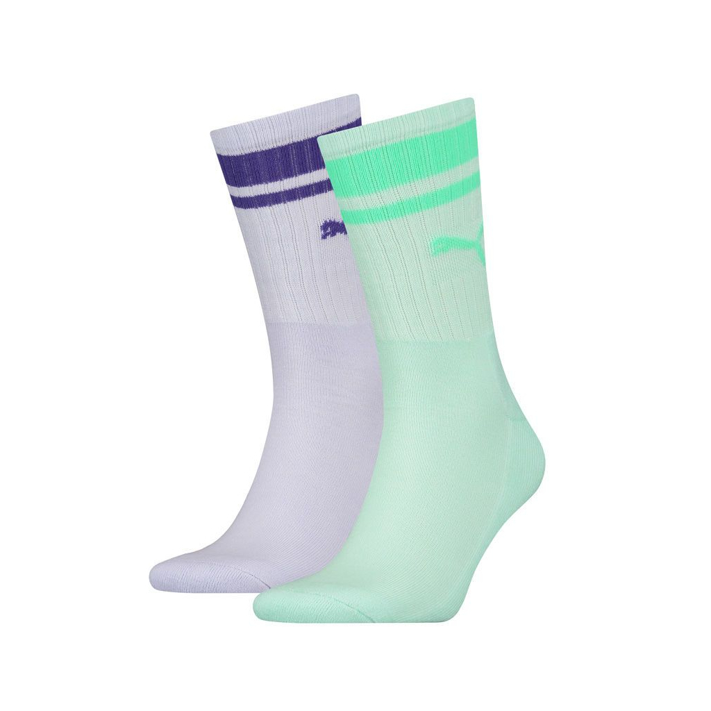 Шкарпетки Puma Crew Heritage Stripe Unisex 261058001-004 фіолетовий/м'ятний 39-42 (8718824801117) Шкарпетки Puma Crew Heritage Stripe Unisex 261058001-004 фіолетовий/м'ятний 39-42 (8718824801117)