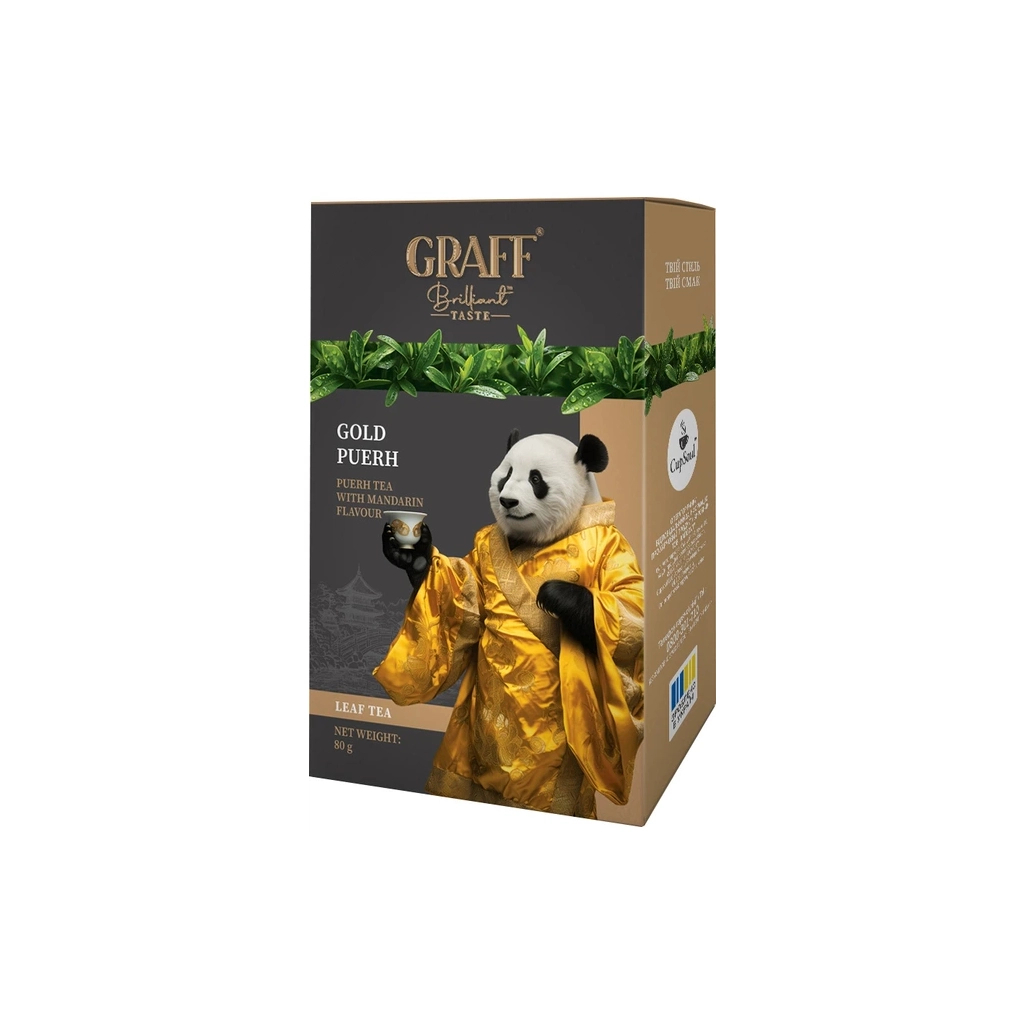 Чай Graff Gold Puer з мандарином листовий 80 г (gr.11907)