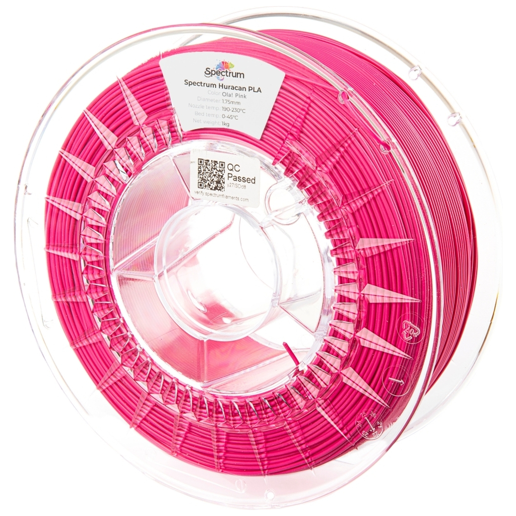 Пластик для 3D-принтера Spectrum PLA Huracan PLA 1.75mm 1kg OLA PINK (80926)