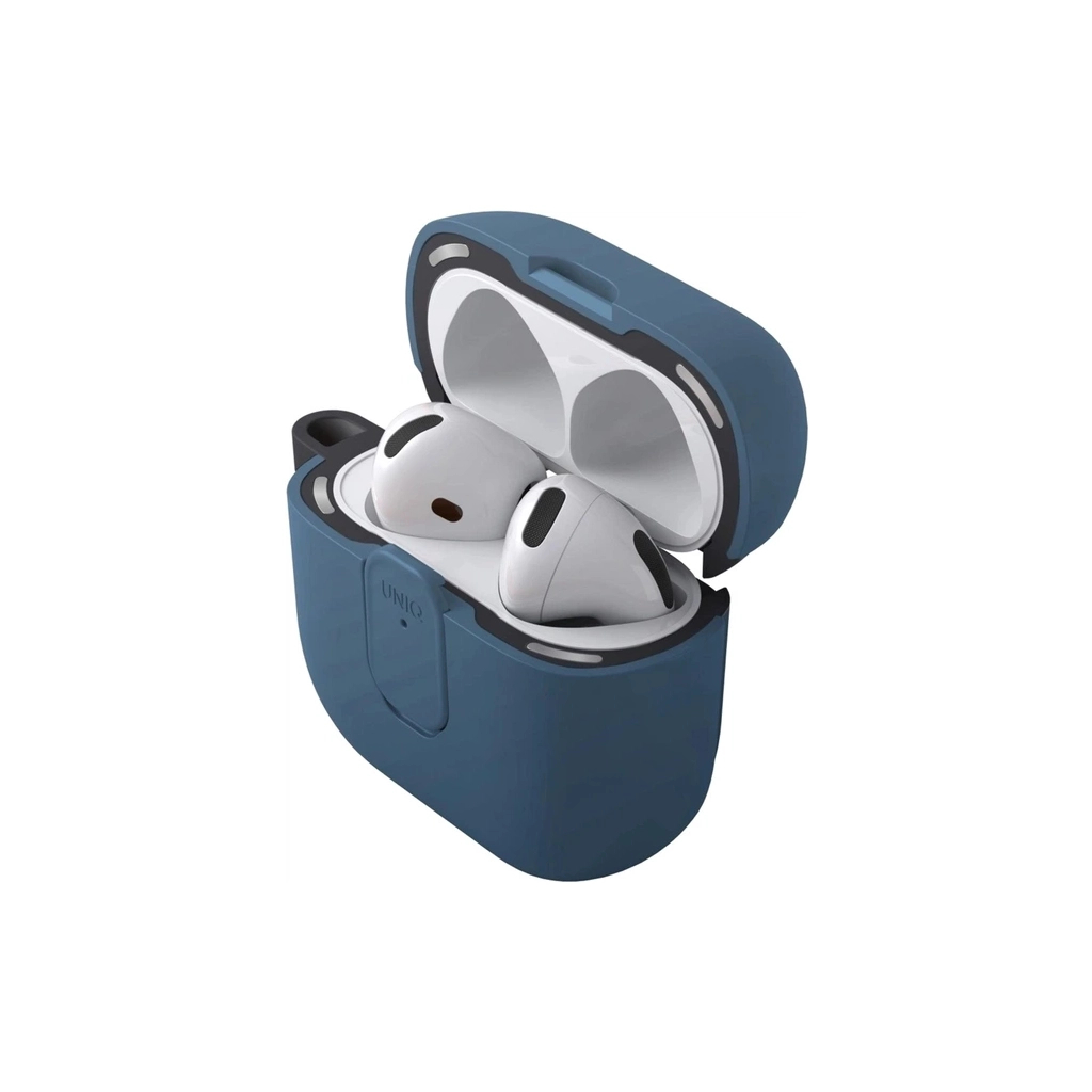 Чохол для навушників Uniq Clyde для AirPods 4 Lock Case Blue (8886463693209)
