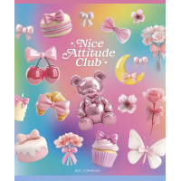 Notebook Schoolboy Star Nice Attitude Club 48 sheets cell (048-3525K)