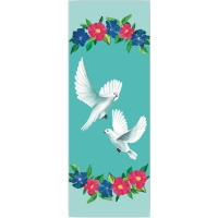 Bookmarks for books by Lyutsink "Doves" 1 pc. (LK000000007) (2000000000007)