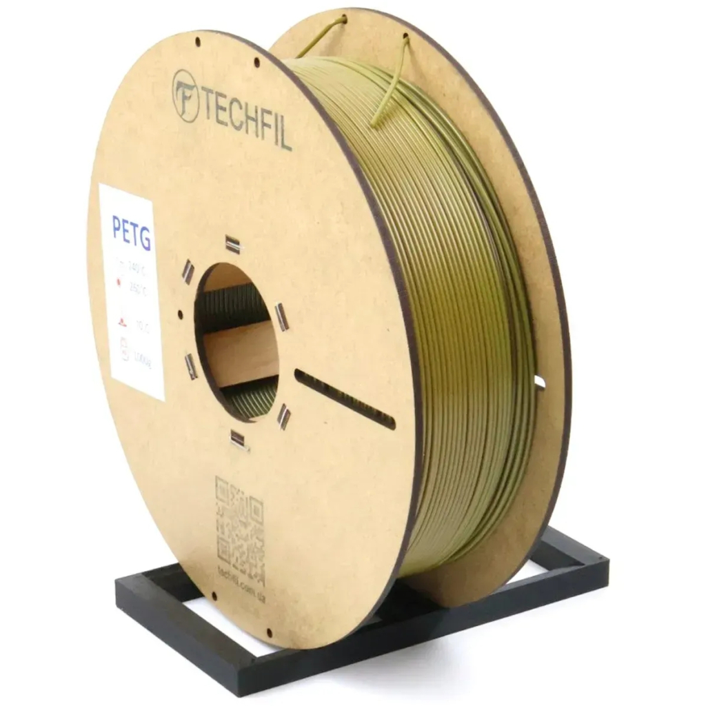 Пластик для 3D-принтера Techfil PETG 074 1.75мм 1кг green multicam (PETG074-1000-GREEN-MULTIKAM)