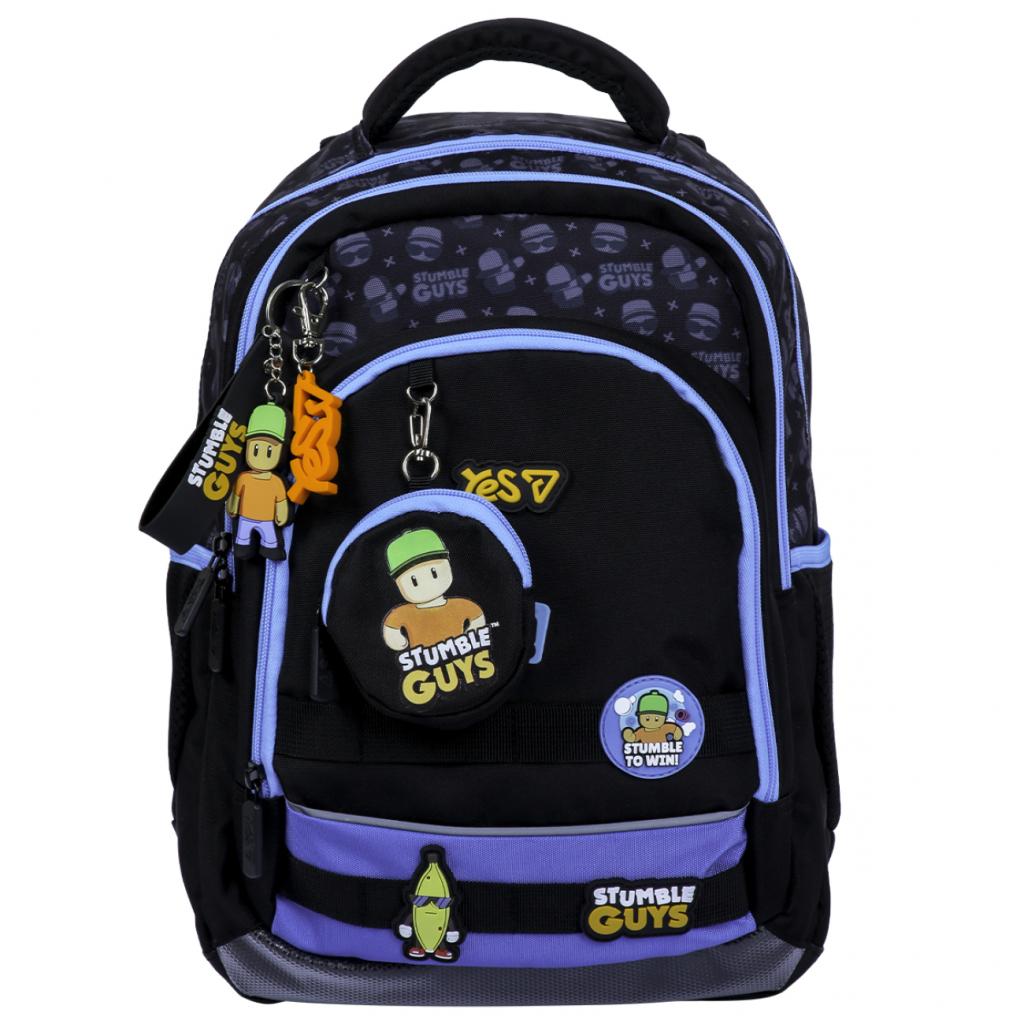 Рюкзак шкільний Yes Stumble Guys S-117M (550500) Рюкзак шкільний Yes Stumble Guys S-117M (550500)