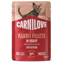 Wet food for cats Carnilove Gravy Rabbit with Marigold Kitten 85 g (8595602584697)