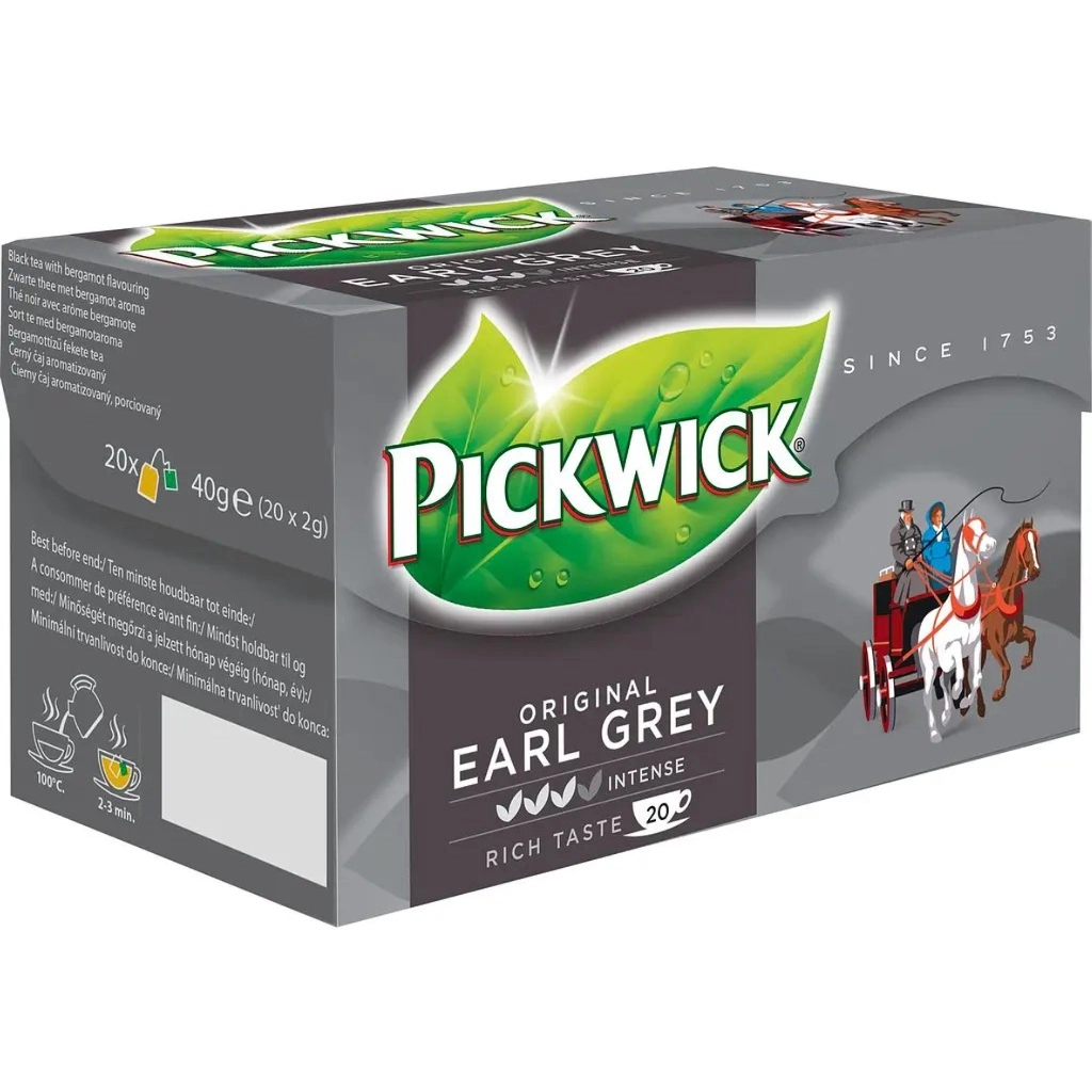 Чай Pickwick Earl Grey чорний з бергамотом 20х2 г (8711000564301)
