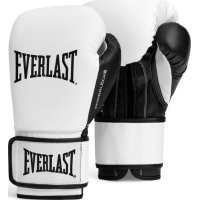 Everlast PowerLock OG Training Gloves P00004005-WH-BK White Black 14oz (009283634186)