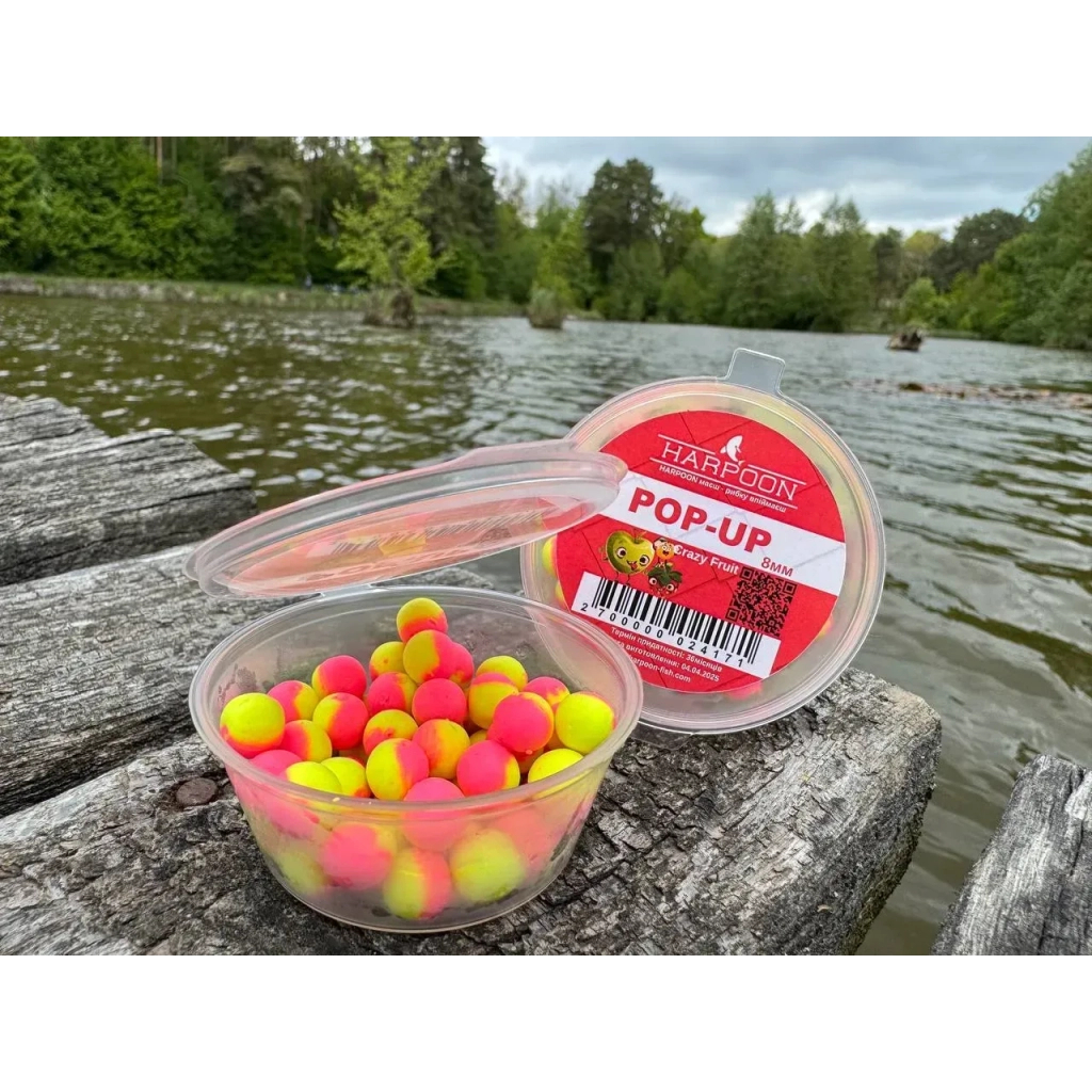 Бойл Harpoon Pop UP 8мм Сrazy Fruit Рожево-жовтий (2700000024171) Бойл Harpoon Pop UP 8мм Сrazy Fruit Рожево-жовтий (2700000024171)
