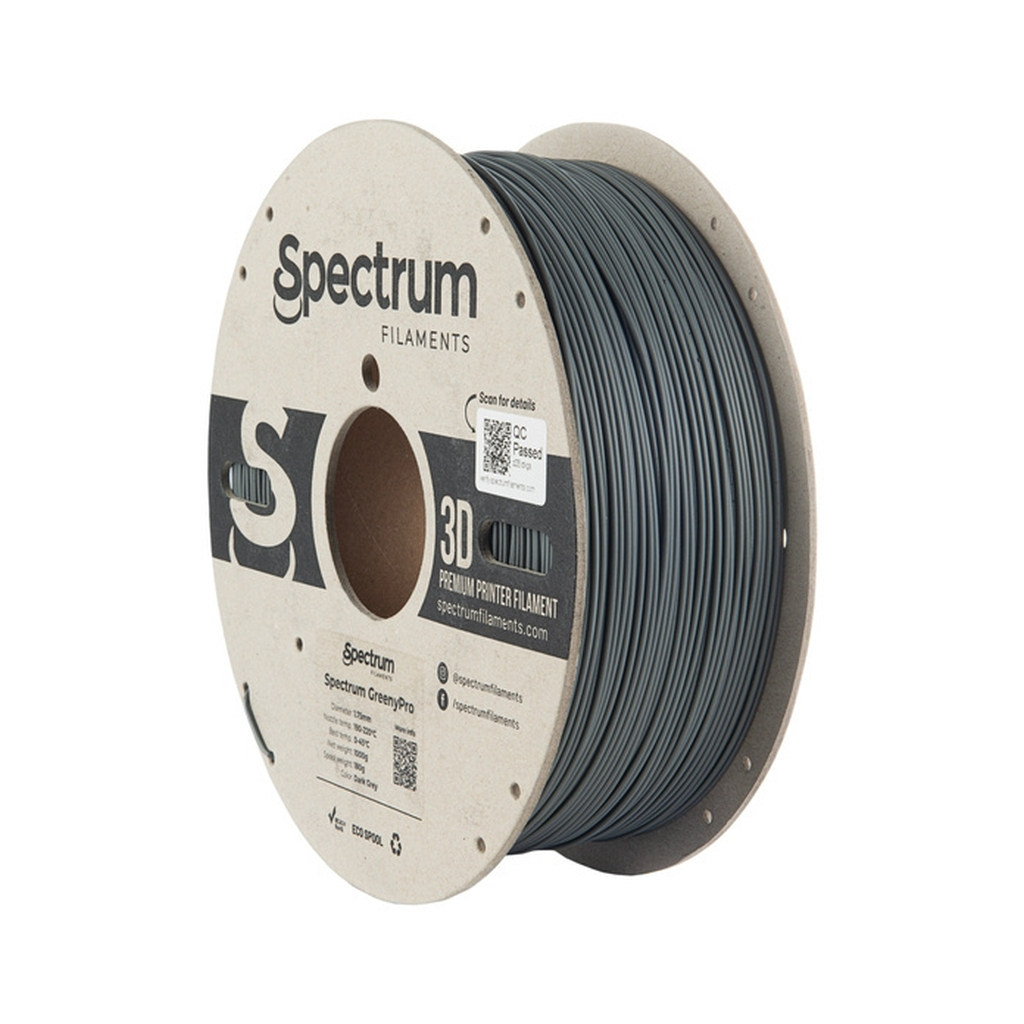 Пластик для 3D-принтера Spectrum GreenyPro 1.75mm 1kg Grey, Dark (80902)