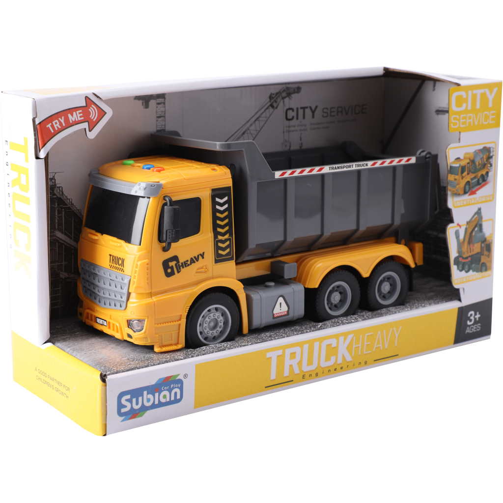 Машинка для дітей Iggy Ziggy Самоскид Subian Truck Heavy Engineering 114 (3858894675999) Машинка для дітей Iggy Ziggy Самоскид Subian Truck Heavy Engineering 114 (3858894675999)