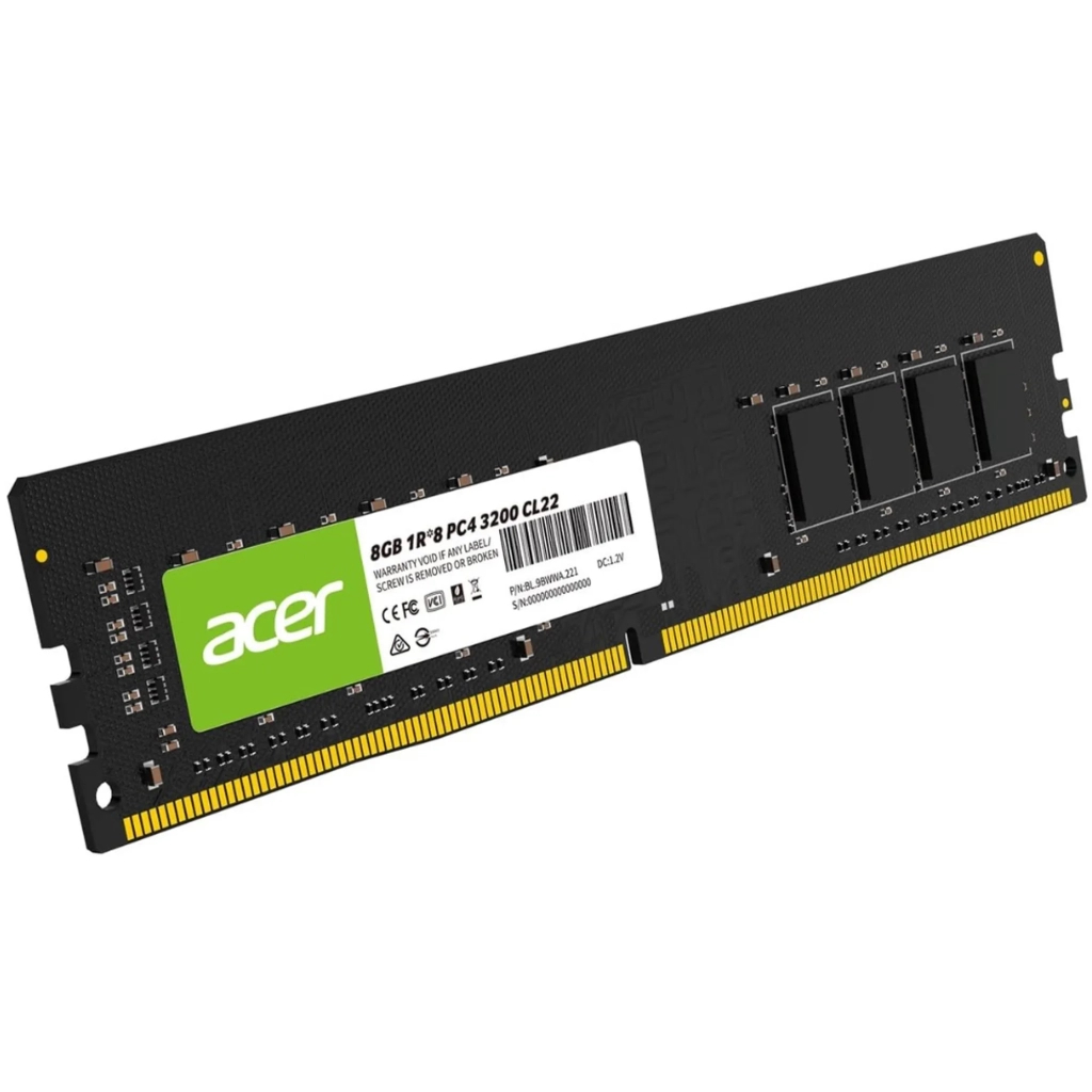 Модуль пам'яті для комп'ютера DDR4 8GB 3200 MHz UD100 Acer (BL.9BWWA.222) Модуль пам'яті для комп'ютера DDR4 8GB 3200 MHz UD100 Acer (BL.9BWWA.222)