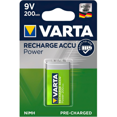 Акумулятор Varta Крона Power Accu 6F22 9V 200m (56722101401)