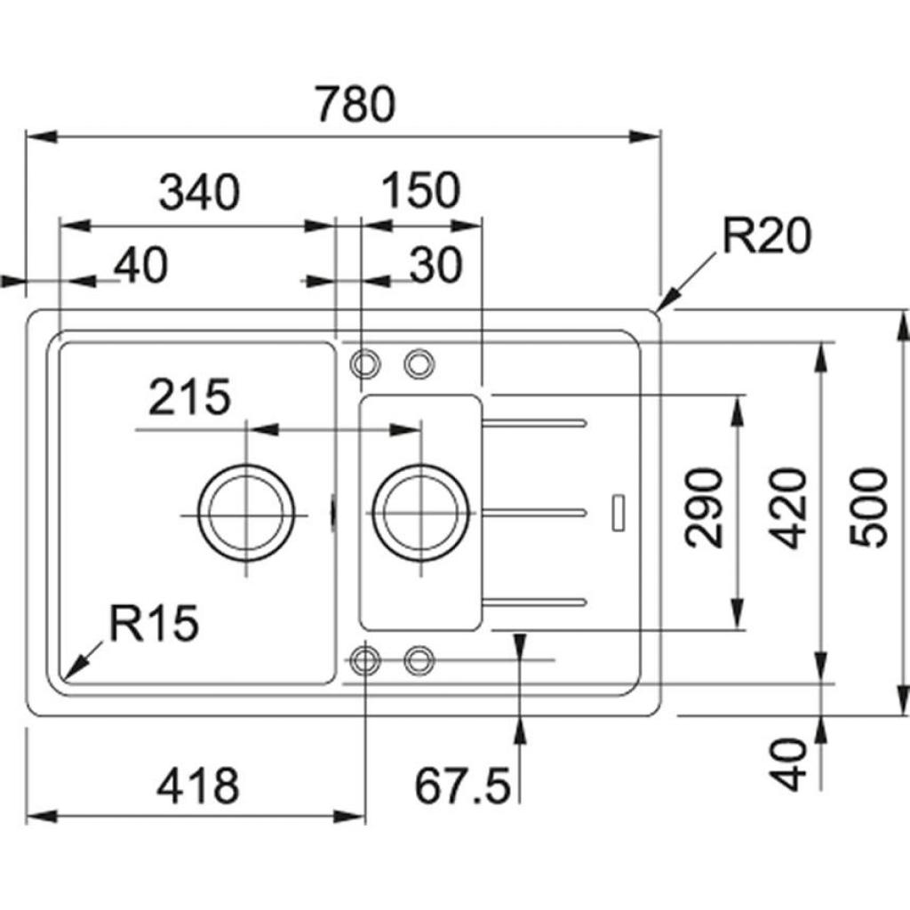 Мийка кухонна Franke BASIS BFG 651-78 (114.0272.602) Мийка кухонна Franke BASIS BFG 651-78 (114.0272.602)