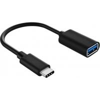 Дата кабель OTG USB 2.0 AF to Type-C black XoKo (XK-AC230-BK)
