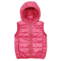 Жилет дитячий Kurt пуховий з капюшоном (V-HT-580T-116-pink)