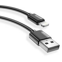 Дата кабель USB 2.0 AM to Lightning 2.0m Nets Black T-Phox (T-L801(2) black)