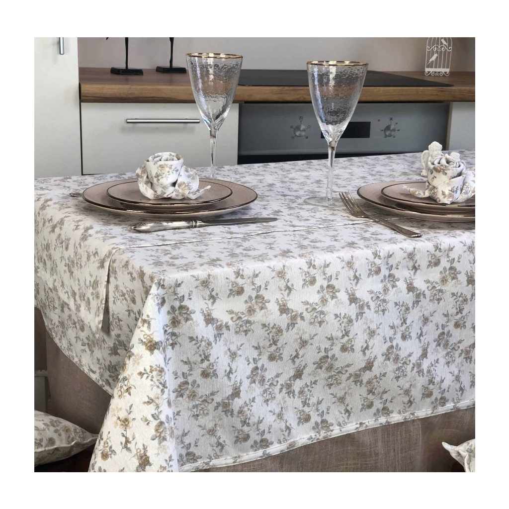 Скатертина Прованс Happy Rose 150х150 см (23855) Скатертина Прованс Happy Rose 150х150 см (23855)