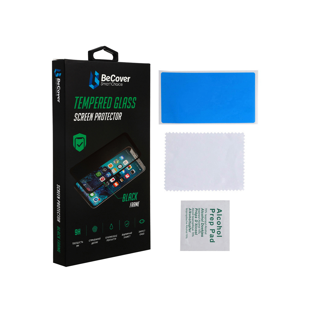 Скло захисне BeCover Apple iPhone 13 Mini Black (706665) Скло захисне BeCover Apple iPhone 13 Mini Black (706665)